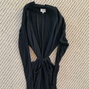 WILFRED black wrap sweater